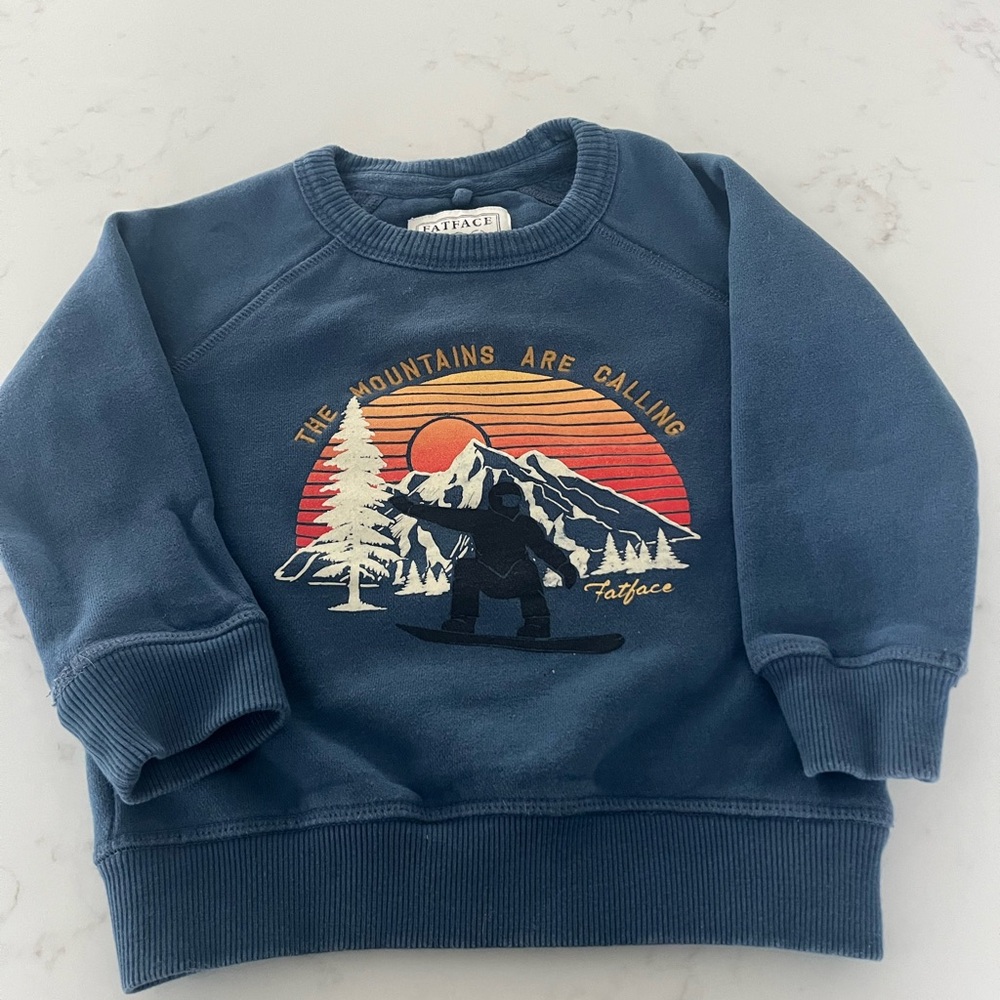 Fat Face kids crewneck snowboarding sweatshirt 3T